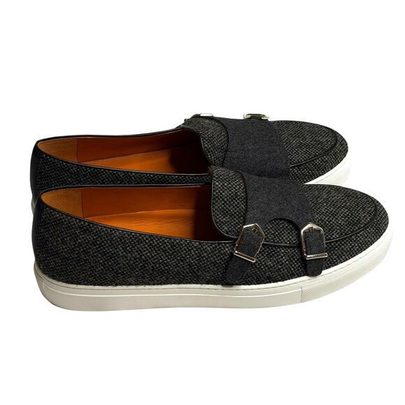 Robert August The Foster Monk Sneaker Shoes Slip On Loafers Gray 12 EE NIB main image 5